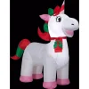 Gemmy 3.25 Ft. H X 3.5 Ft. L Airblown Inflatable Christmas Unicorn -Alpine Corporation Shop gemmy christmas inflatables 111628x 64 1000