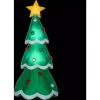 Gemmy 3 Ft. W X 3 Ft. D X 7 Ft. H Airblown Inflatable Christmas Tree With Metallic Ornaments -Alpine Corporation Shop gemmy christmas inflatables 114979x 64 1000