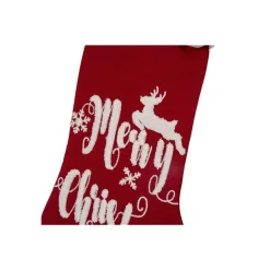 Glitzhome 21 In. H Fabric Stocking, In. Merry Christmas In -Alpine Corporation Shop glitzhome christmas stockings 1113202454 1f 1000