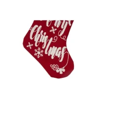 Glitzhome 21 In. H Fabric Stocking, In. Merry Christmas In -Alpine Corporation Shop glitzhome christmas stockings 1113202454 44 1000