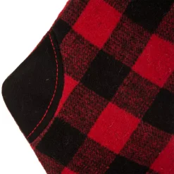 Glitzhome 21 In. H Black/Red Polyester Fur Buffalo Plaid Christmas Stocking 10 Glitzhome 21 In. H Black/Red Polyester Fur Buffalo Plaid Christmas Stocking -Alpine Corporation Shop glitzhome christmas stockings 1113202573 4f 1000