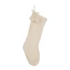 Glitzhome 24 In.H Knitted Polyester Christmas Stocking With Pom Ball-White 2 Glitzhome 24 In.H Knitted Polyester Christmas Stocking With Pom Ball-White -Alpine Corporation Shop glitzhome christmas stockings 1113202580 64 1000