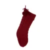 Glitzhome 24 In. H Knitted Polyester Christmas Stocking With Pom Ball-Red -Alpine Corporation Shop glitzhome christmas stockings 1113202581 64 1000