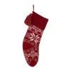 Glitzhome 24 In.H Knited Acrylic Christmas Stocking With Snowflake 2 Glitzhome 24 In.H Knited Acrylic Christmas Stocking With Snowflake -Alpine Corporation Shop glitzhome christmas stockings 1113202619 64 1000