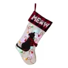 Glitzhome 21 In. L LED Embroidered Linen Christmas Stocking – Cat -Alpine Corporation Shop glitzhome christmas stockings 1113203058 64 1000
