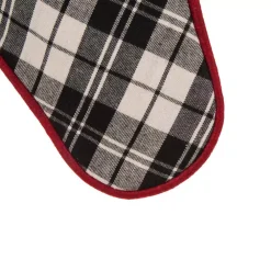 Glitzhome 20 In. L Black And White Plaid Fabric Christmas Stocking 11 Glitzhome 20 In. L Black And White Plaid Fabric Christmas Stocking -Alpine Corporation Shop glitzhome christmas stockings 1113203329 1f 1000