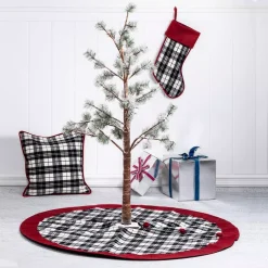 Glitzhome 20 In. L Black And White Plaid Fabric Christmas Stocking 13 Glitzhome 20 In. L Black And White Plaid Fabric Christmas Stocking -Alpine Corporation Shop glitzhome christmas stockings 1113203329 31 1000