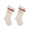 Glitzhome 22 In. Knitted Acrylic White Christmas Decoration Stocking (Set Of 2) -Alpine Corporation Shop glitzhome christmas stockings 2004700044 64 1000