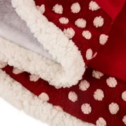 Glitzhome 48 In. D Fabric Christmas Tree Skirt In Pompom 10 Glitzhome 48 In. D Fabric Christmas Tree Skirt In Pompom -Alpine Corporation Shop glitzhome christmas tree skirts collars 1113202460 4f 1000