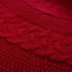 Glitzhome 52 In. D Knitted Acrylic Red Christmas Tree Skirt 14 Glitzhome 52 In. D Knitted Acrylic Red Christmas Tree Skirt -Alpine Corporation Shop glitzhome christmas tree skirts collars 1113202582 44 1000