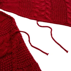 Glitzhome 52 In. D Knitted Acrylic Red Christmas Tree Skirt 12 Glitzhome 52 In. D Knitted Acrylic Red Christmas Tree Skirt -Alpine Corporation Shop glitzhome christmas tree skirts collars 1113202582 4f 1000