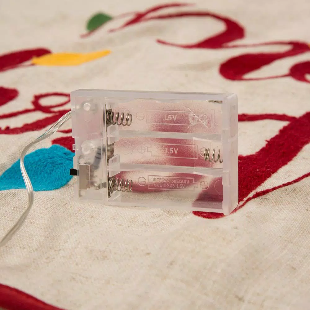 Glitzhome 48 In. D LED Embroidered Linen Christmas Tree Skirt – Merry Christmas 9 Glitzhome 48 In. D LED Embroidered Linen Christmas Tree Skirt – Merry Christmas - Image 7