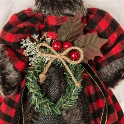 Glitzhome 12 In. H Plaid Angel Christmas Tree Topper Decoration 10 Glitzhome 12 In. H Plaid Angel Christmas Tree Topper Decoration -Alpine Corporation Shop glitzhome christmas tree toppers 1123202425 4f 1000