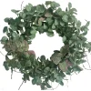 Glitzhome 24 In. Green Unlit Seasonal Artificial Christmas Wreath With Eucalyptus 1 Glitzhome 24 In. Green Unlit Seasonal Artificial Christmas Wreath With Eucalyptus -Alpine Corporation Shop glitzhome christmas wreaths lkw20209gn 64 1000