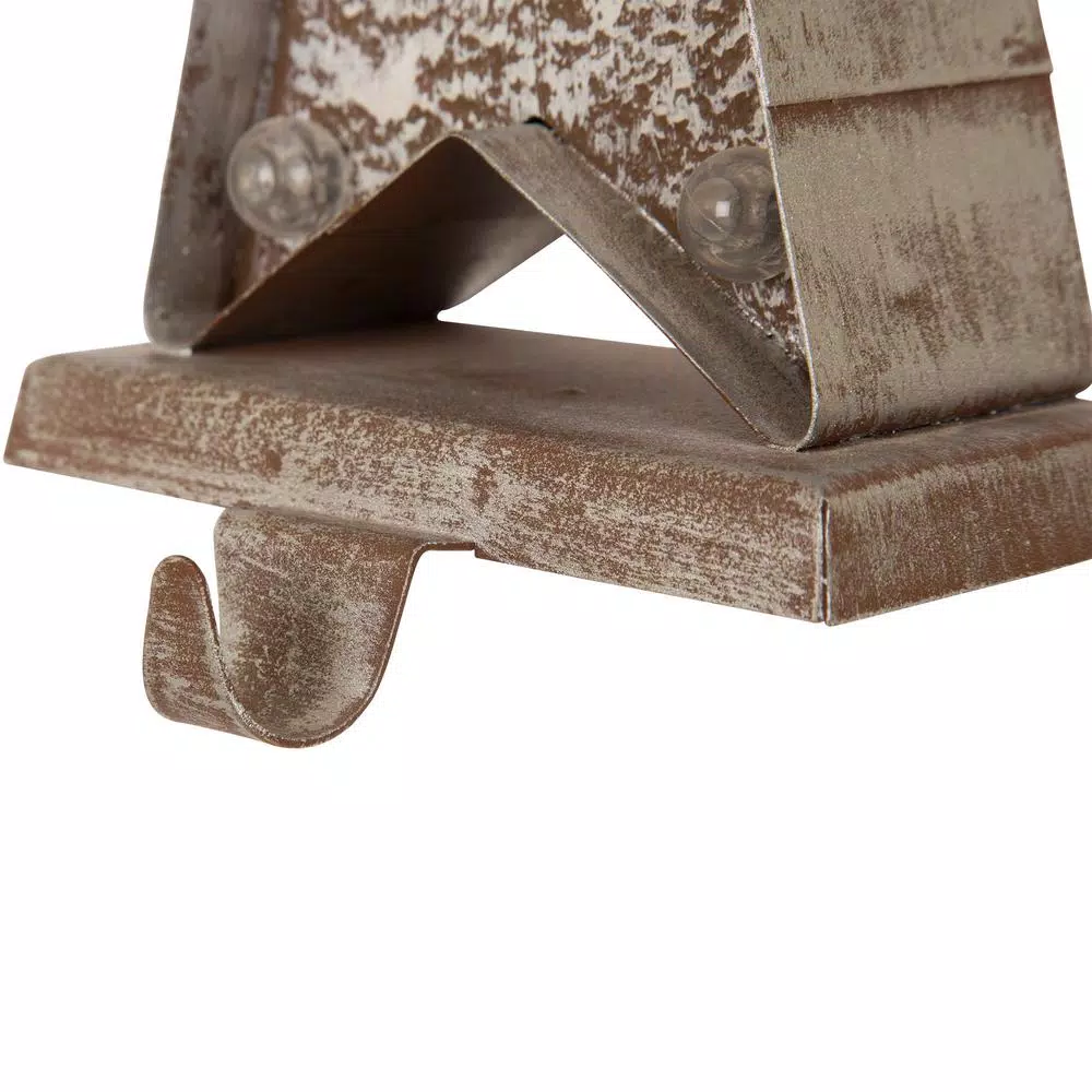 Glitzhome 7.5 In. H Marquee LED Lighted Christmas Stocking Holder Star 6 Glitzhome 7.5 In. H Marquee LED Lighted Christmas Stocking Holder Star - Image 4