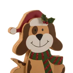 Glitzhome 7.76 In. H Wooden Metal Christmas Stocking Holder Dog -Alpine Corporation Shop glitzhome stocking holders 1124202626 4f 1000