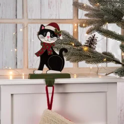 Glitzhome 7.76 In. H Wooden Metal Christmas Stocking Holder Cat 15 Glitzhome 7.76 In. H Wooden Metal Christmas Stocking Holder Cat -Alpine Corporation Shop glitzhome stocking holders 1124202627 31 1000