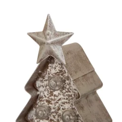 Glitzhome Marquee LED Wooden/Metal Christmas Tree And Star Stocking Holder (Set Of 2) -Alpine Corporation Shop glitzhome stocking holders 2005000006 4f 1000