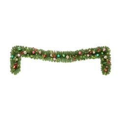 Home Accents Holiday 9 Ft. Fantasleigh Battery Operated Pre-Lit LED Artificial Christmas Garland 11 Home Accents Holiday 9 Ft. Fantasleigh Battery Operated Pre-Lit LED Artificial Christmas Garland -Alpine Corporation Shop home accents holiday christmas garland chzh1762030h2 a0 1000