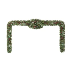 Home Accents Holiday 17 Ft. Woodmoore Unlit Artificial Christmas Garland 9 Home Accents Holiday 17 Ft. Woodmoore Unlit Artificial Christmas Garland -Alpine Corporation Shop home accents holiday christmas garland chzh3811602th9 40 1000