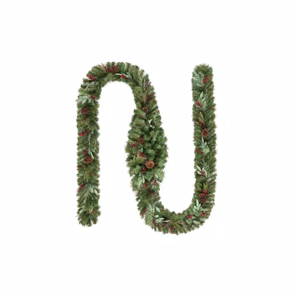 Home Accents Holiday 17 Ft. Woodmoore Unlit Artificial Christmas Garland 3 Home Accents Holiday 17 Ft. Woodmoore Unlit Artificial Christmas Garland