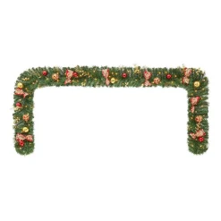 Home Accents Holiday 12 Ft. Royal Easton Battery Operated Pre-Lit LED Artificial Christmas Garland 13 Home Accents Holiday 12 Ft. Royal Easton Battery Operated Pre-Lit LED Artificial Christmas Garland -Alpine Corporation Shop home accents holiday christmas garland chzh7302009h9 1d 1000