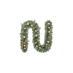 Home Accents Holiday 9 Ft. St. Germain Battery Operated Pre-Lit LED Artificial Christmas Garland