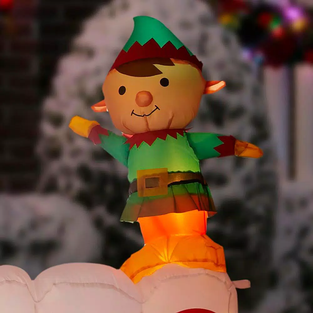 Home Accents Holiday 12 Ft Giant-Sized LEF Inflatable Merry Christmas Sign Scene 7 Home Accents Holiday 12 Ft Giant-Sized LEF Inflatable Merry Christmas Sign Scene - Image 5