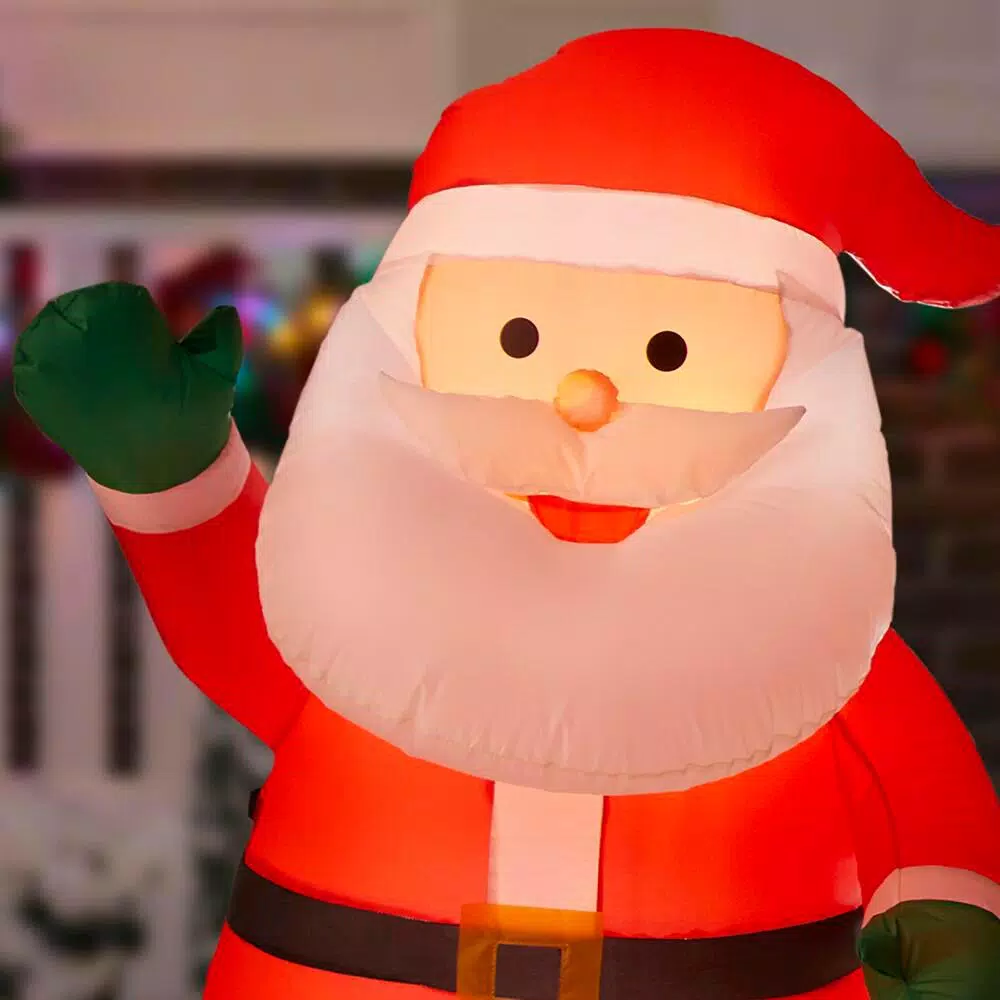 Home Accents Holiday 12 Ft Giant-Sized LEF Inflatable Merry Christmas Sign Scene 6 Home Accents Holiday 12 Ft Giant-Sized LEF Inflatable Merry Christmas Sign Scene - Image 4