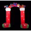 Home Accents Holiday 9.5 Ft. Inflatable Christmas Airblown Archway-Mixed Media-Stocking
