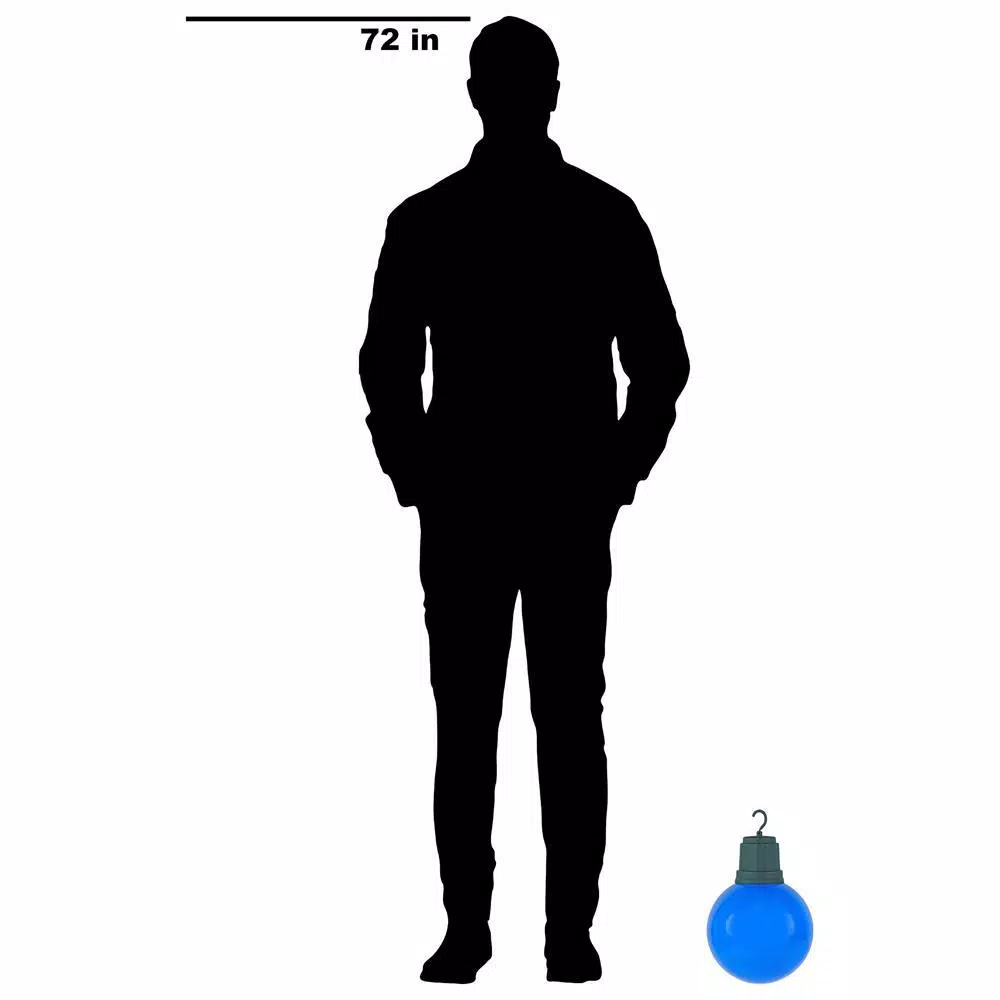 Home Accents Holiday 13 In. Light-Up Christmas Blue Ornament 6 Home Accents Holiday 13 In. Light-Up Christmas Blue Ornament - Image 4