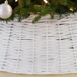Home Accents Holiday 27 In. D White Wicker Christmas Tree Collar 11 Home Accents Holiday 27 In. D White Wicker Christmas Tree Collar -Alpine Corporation Shop home accents holiday christmas tree skirts collars 4051320 1d 1000