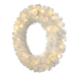 Home Accents Holiday 30 In. Uptown Pre-Lit LED Artificial Christmas Wreath With 136 Tips And 50 Warm White Micro Dot Lights 9 Home Accents Holiday 30 In. Uptown Pre-Lit LED Artificial Christmas Wreath With 136 Tips And 50 Warm White Micro Dot Lights -Alpine Corporation Shop home accents holiday christmas wreaths gd26m2o71l02 40 1000