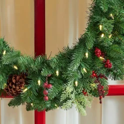 Home Accents Holiday 30 In. Winslow Fir Battery Operated Pre-lit Artificial Christmas Wreath With 175 Tips And 50 Warm White Lights 10 Home Accents Holiday 30 In. Winslow Fir Battery Operated Pre-lit Artificial Christmas Wreath With 175 Tips And 50 Warm White Lights -Alpine Corporation Shop home accents holiday christmas wreaths gd26p4598l02 a0 1000