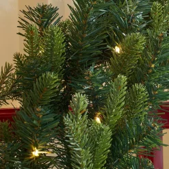 Home Accents Holiday 30 In. Mayfield Prelit LED Artificial Christmas Wreath With 35 Warm White Micro Dot Light -Alpine Corporation Shop home accents holiday christmas wreaths seyi010060th1 66 1000