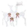 Home Accents Holiday 3-Piece Fantasleigh Outdoor Christmas Deer Family With LED Cool White Lights