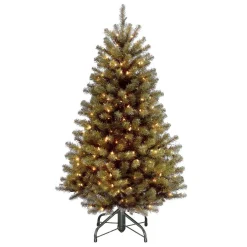 Home Accents Holiday 4.5 Ft North Valley Spruce Artificial Christmas Tree With 200 White Mini Lights