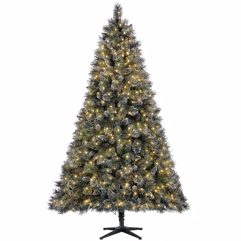 Home Accents Holiday 7.5 Ft Sparkling Amelia Pine LED PreLit