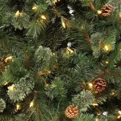 Home Accents Holiday 9 Ft Alexander Pine Pre-Lit LED Artificial Christmas Tree With 650 SureBright Warm White Lights 23 Home Accents Holiday 9 Ft Alexander Pine Pre-Lit LED Artificial Christmas Tree With 650 SureBright Warm White Lights -Alpine Corporation Shop home accents holiday pre lit christmas trees tg90m5311l05 c3 1000