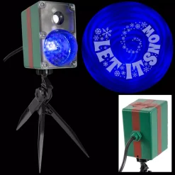 LightShow Blue/White Christmas LightShow Projection SwirlingSpirals-Let It Snow -Alpine Corporation Shop lightshow christmas light projectors 115716 c3 1000
