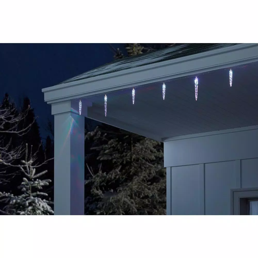 LightShow ColorMotion 24-Light Multi-Color Deluxe Christmas Icicle LED String Light 8 LightShow ColorMotion 24-Light Multi-Color Deluxe Christmas Icicle LED String Light - Image 6
