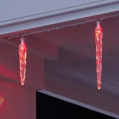 LightShow ColorMotion 24-Light Multi-Color Deluxe Christmas Icicle LED String Light 18 LightShow ColorMotion 24-Light Multi-Color Deluxe Christmas Icicle LED String Light -Alpine Corporation Shop lightshow icicle lights 118595 77 1000