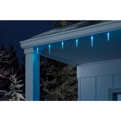 LightShow ColorMotion 24-Light Multi-Color Deluxe Christmas Icicle LED String Light 15 LightShow ColorMotion 24-Light Multi-Color Deluxe Christmas Icicle LED String Light -Alpine Corporation Shop lightshow icicle lights 118595 a0 1000