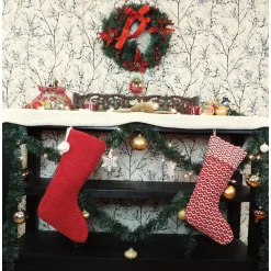 LR Home 20 In. Cotton Red And White Chevron Christmas Stocking 7 LR Home 20 In. Cotton Red And White Chevron Christmas Stocking -Alpine Corporation Shop lr home christmas stockings speci04626red1220 31 1000