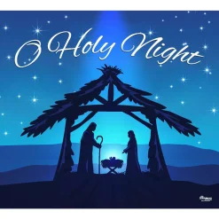 My Door Decor 7 Ft. X 8 Ft. Nativity Scene O’Holy Night-Christmas Garage Door Decor Mural For Single Car Garage