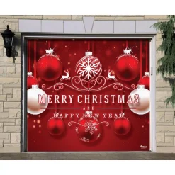 My Door Decor 7 Ft. X 8 Ft. Red Ornaments-Christmas Garage Door Decor Mural For Single Car Garage 8 My Door Decor 7 Ft. X 8 Ft. Red Ornaments-Christmas Garage Door Decor Mural For Single Car Garage -Alpine Corporation Shop my door decor christmas flags 285903xmas 020 4f 1000