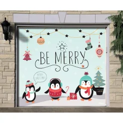 My Door Decor 7 Ft. X 8 Ft. Merry Penguins-Christmas Garage Door Decor Mural For Single Car Garage 8 My Door Decor 7 Ft. X 8 Ft. Merry Penguins-Christmas Garage Door Decor Mural For Single Car Garage -Alpine Corporation Shop my door decor christmas flags 285903xmas 024 4f 1000