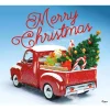 My Door Decor 7 Ft. X 8 Ft. Red Truck Christmas-Christmas Garage Door Decor Mural For Single Car Garage -Alpine Corporation Shop my door decor christmas flags 285903xmas 028 64 1000