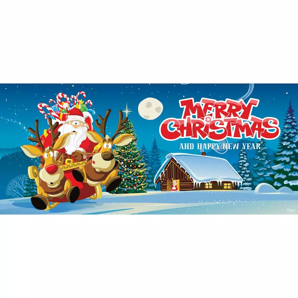 My Door Decor 7 Ft. X 16 Ft. Santa’s Take Off Christmas Garage Door Decor Mural For Double Car Garage 3 My Door Decor 7 Ft. X 16 Ft. Santa’s Take Off Christmas Garage Door Decor Mural For Double Car Garage