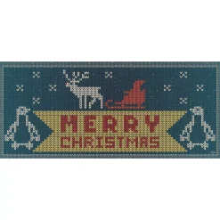 My Door Decor 7 Ft. X 16 Ft. Christmas Sweater Christmas Garage Door Decor Mural For Double Car Garage